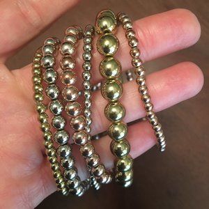 American Eagle beaded stretch bracelets